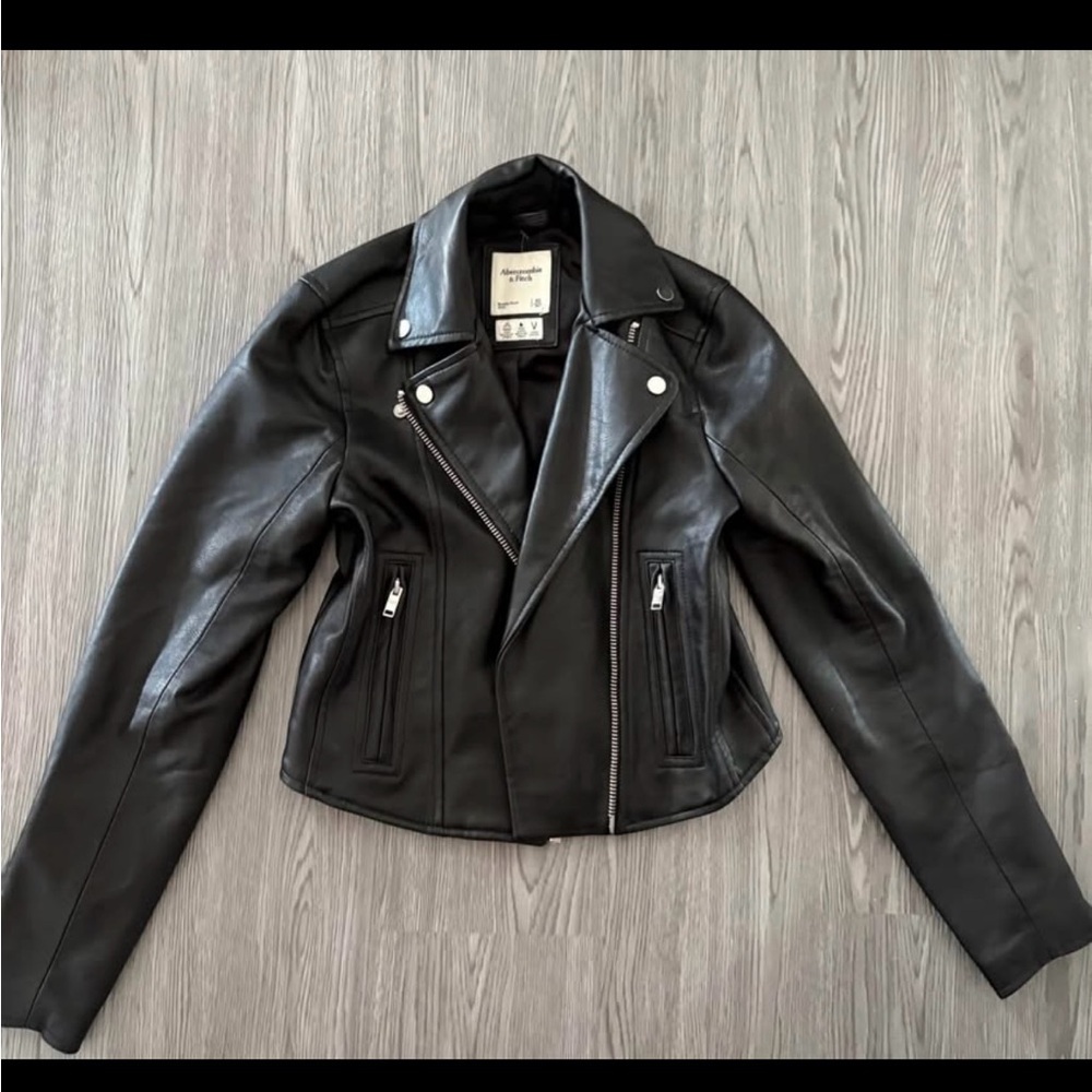 Abercrombie leather jacket